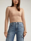 High Rise Wide Leg Cargo Jeans image number 4