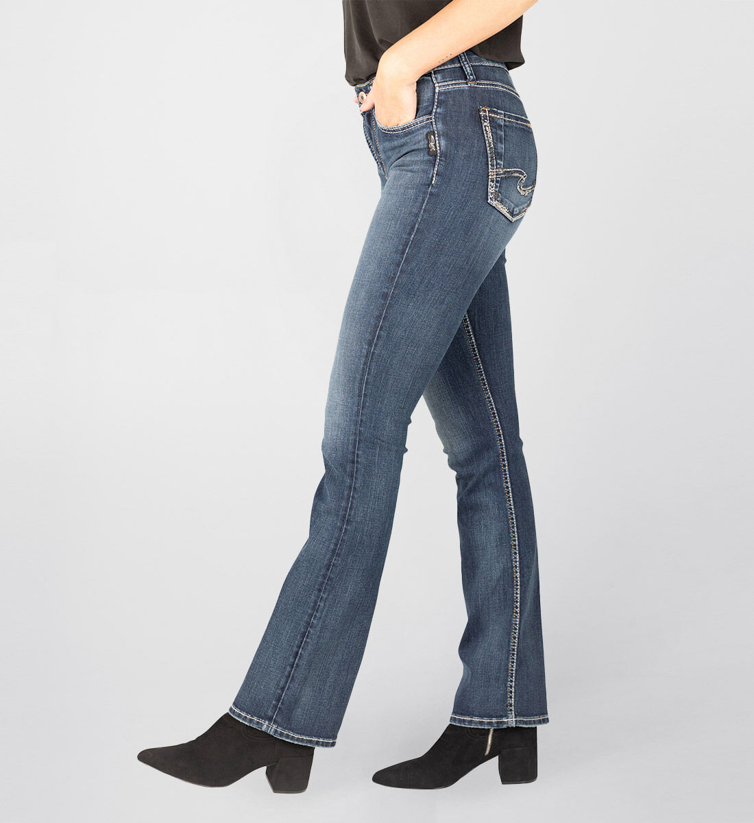 Silver avery top slim bootcut jeans