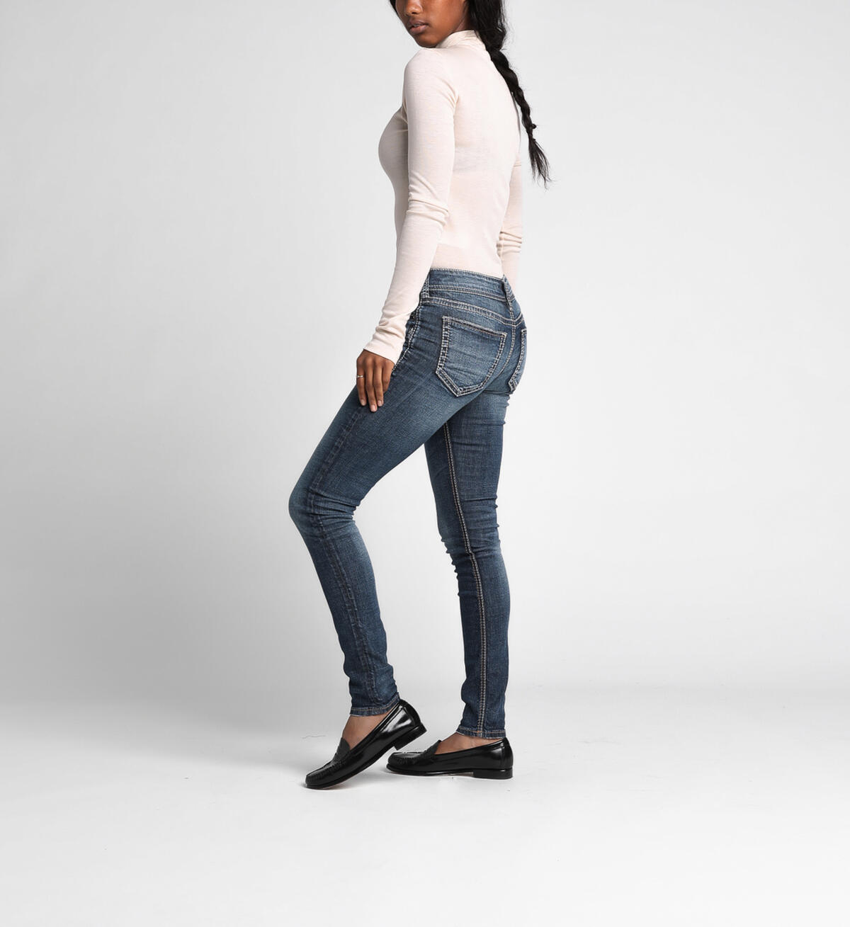 Elyse Mid Skinny Dark Wash, , hi-res image number 2