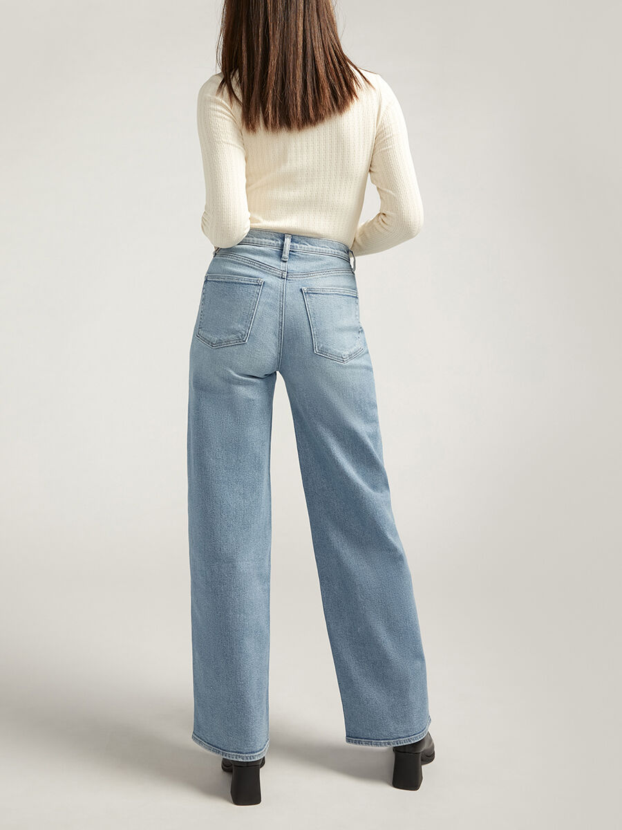【MODERNIF】Tail Semi-Wide Denim Pants TWP Drawstring Jeans