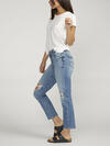 Suki Mid Rise Straight Leg Crop Jeans image number 2