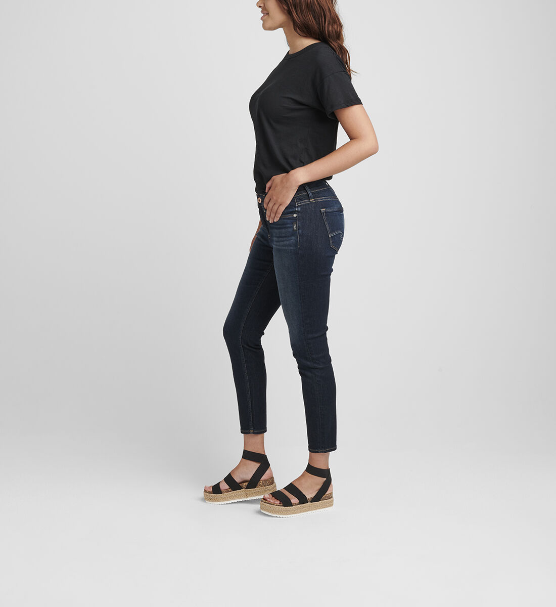 Cropped skinny shop black jeans
