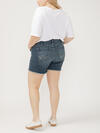 Suki Mid Rise Luxe Stretch Shorts Plus Size image number 1