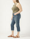 Elyse Mid Rise Luxe Stretch Capri Plus Size image number 2