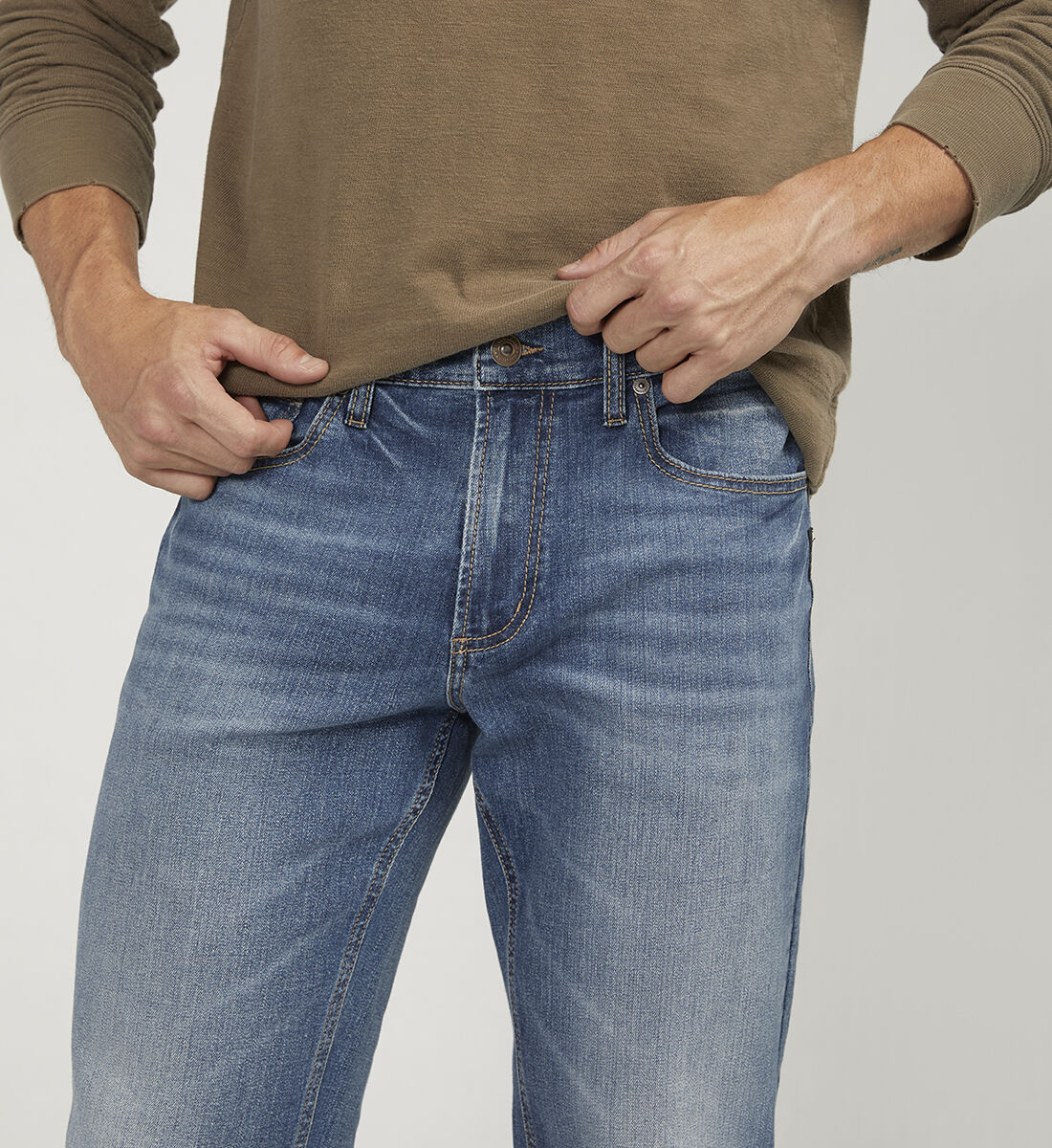 Relaxed slim fit jeans clearance