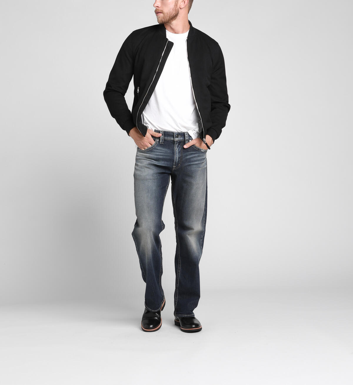 Zac Relaxed Straight Jeans, , hi-res image number 0