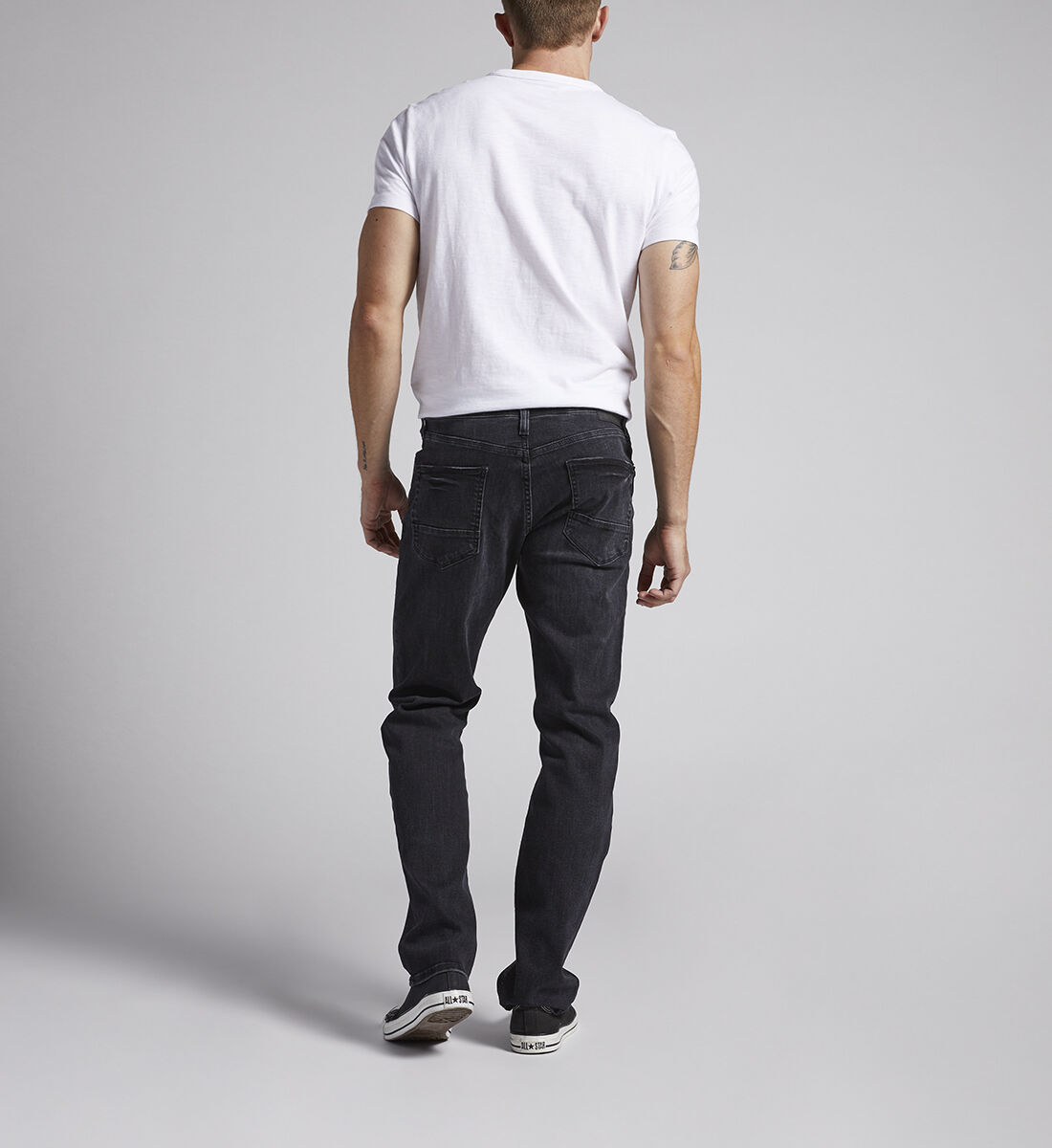 Athletic fit black jeans cheap