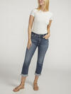 Suki Mid Rise Americana Capri image number 0