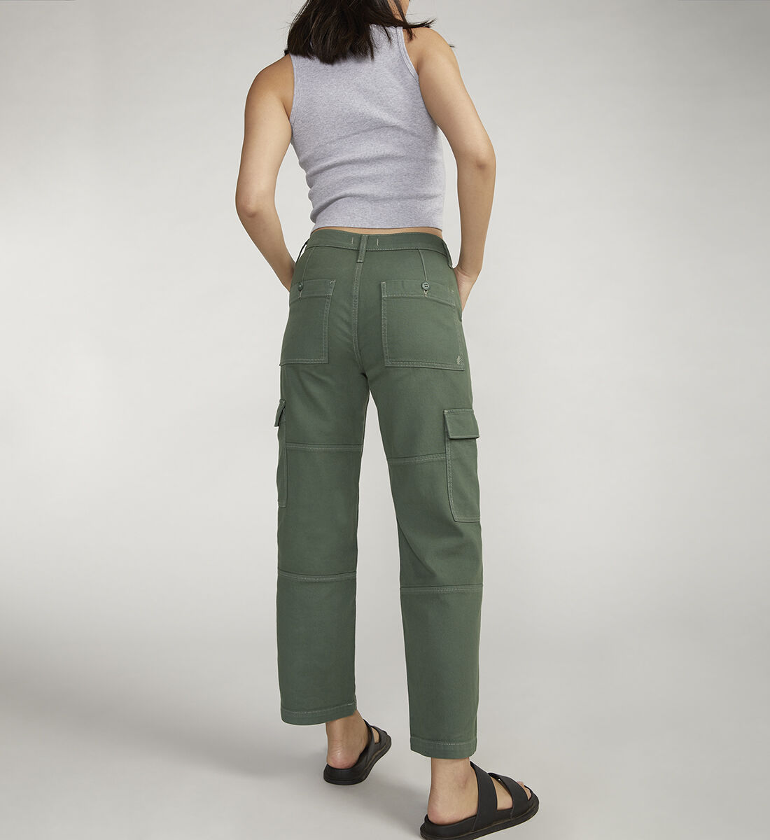 Silver jeans cargo pants on sale