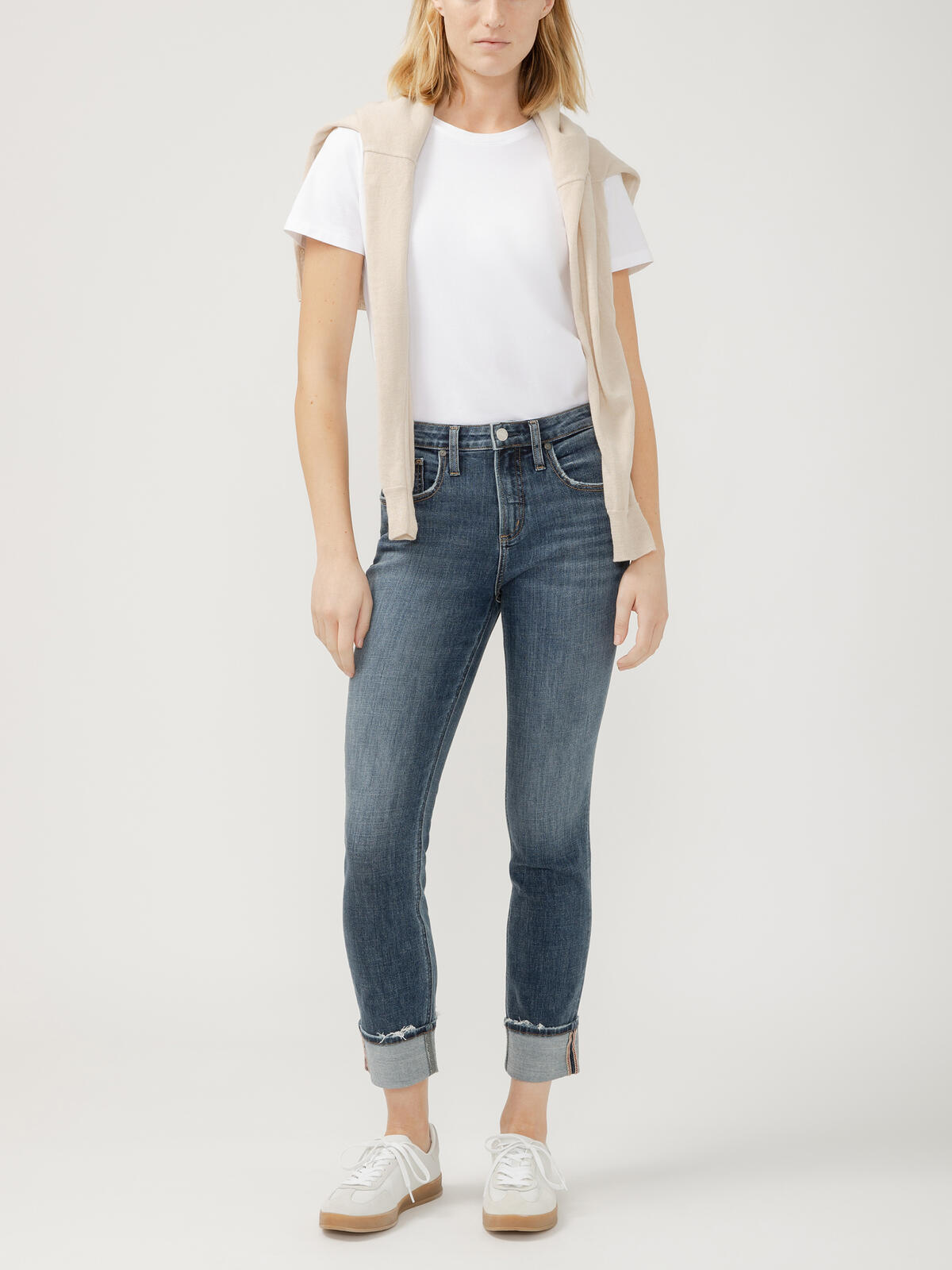 Beau High Rise Slim Leg Luxe Stretch Jeans image number 0