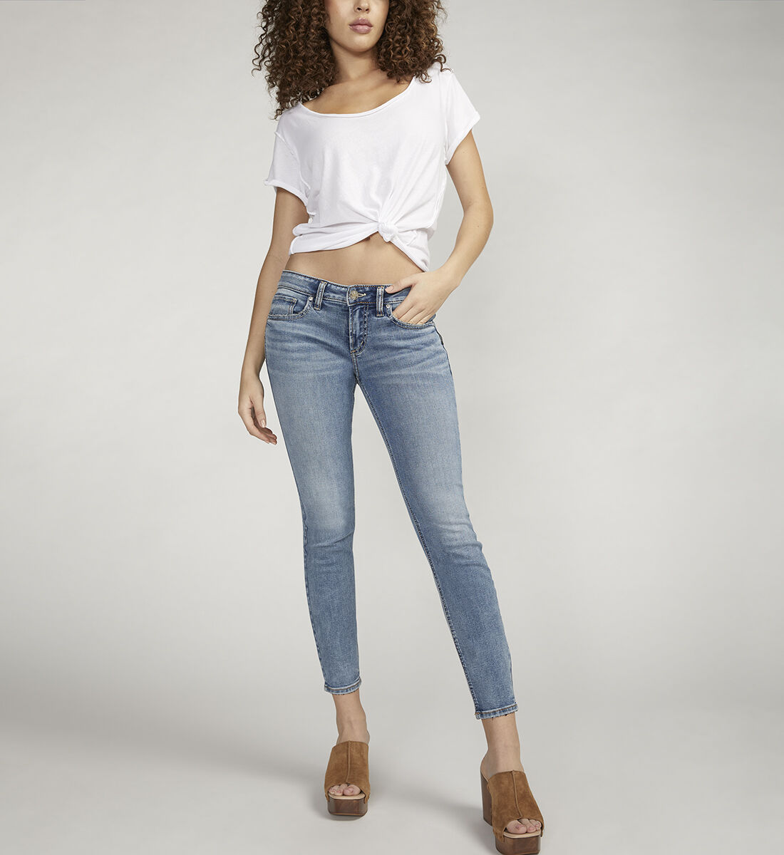 Low rise skinny trousers hotsell