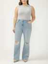 Highly Desirable High Rise Trouser Leg Jeans Plus Size image number 0