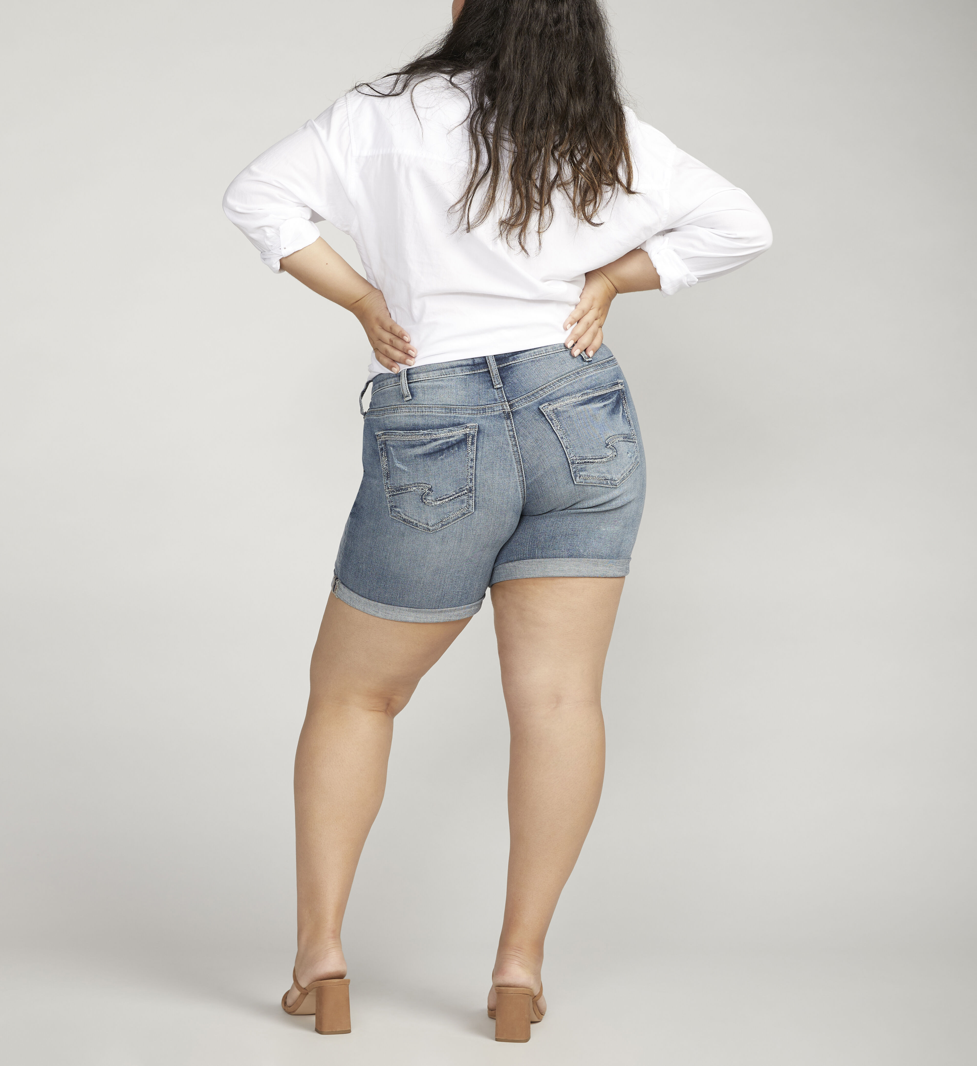 Plus size outlet boyfriend shorts