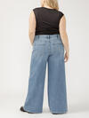 Highly Desirable High Rise Ultra Wide Leg Jeans Plus Size image number 1