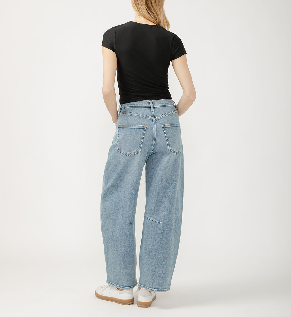 Buy High Rise Barrel Leg Jeans for CAD 108.00 | Silver Jeans