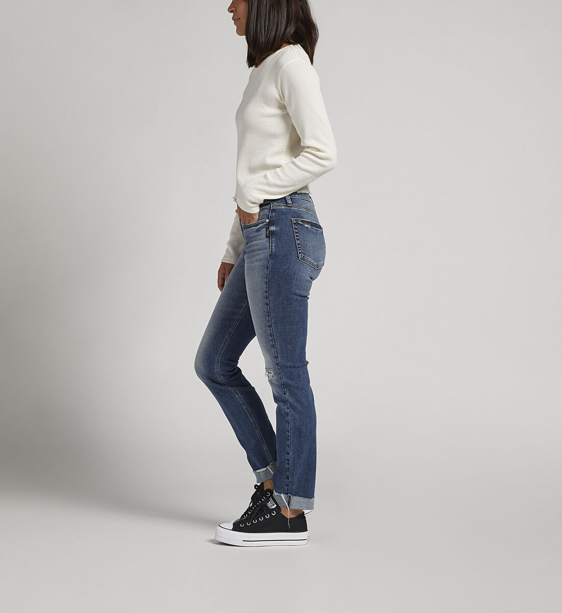Mid rise slim sale fit jeans