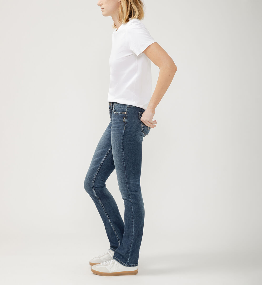 【suzen】Sisra denim semi-bootcut pants Buy Suki Mid Rise Slim Bootcut Jeans for CAD 104.00 | Silver