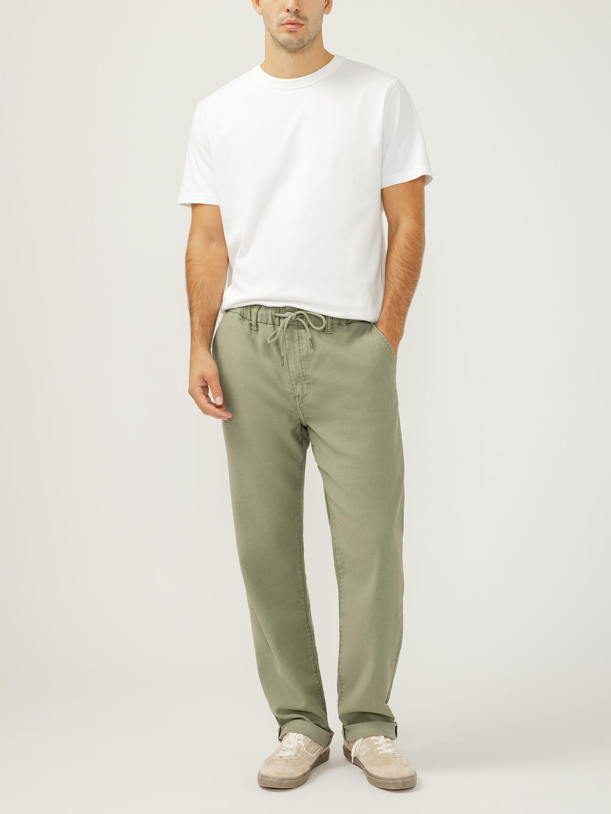 Relaxed Fit Trouser Leg Knit Flex Jeans image number 0