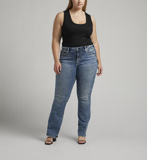 Suki Mid Rise Slim Bootcut Jeans Plus Size