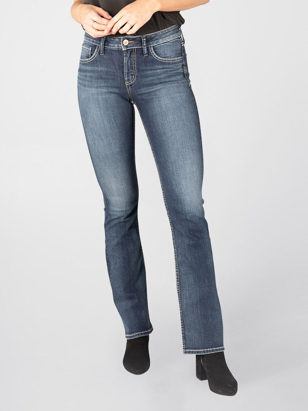 Avery High Rise Slim Bootcut Jeans image number 0
