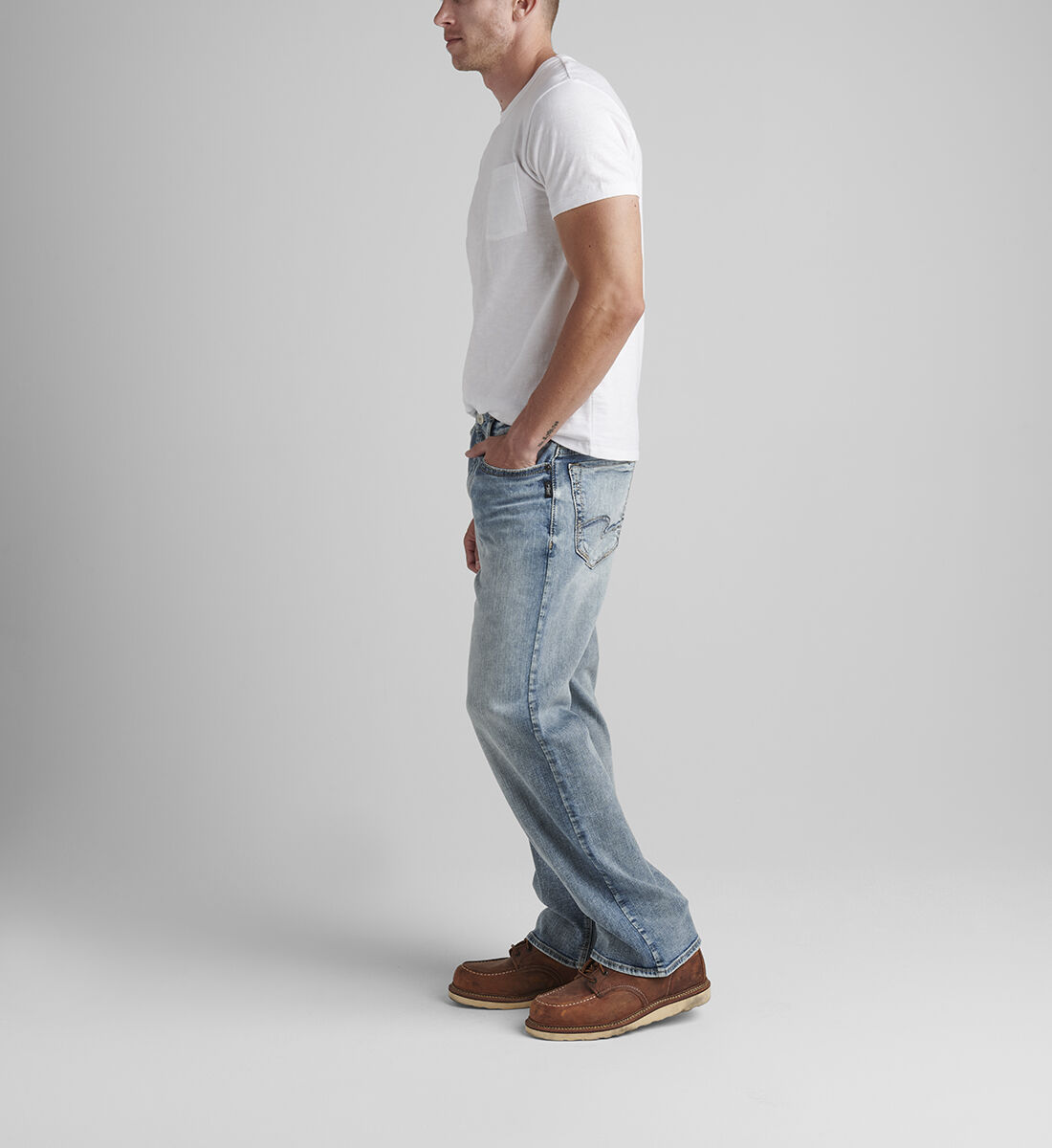 Loose straight leg hot sale jeans