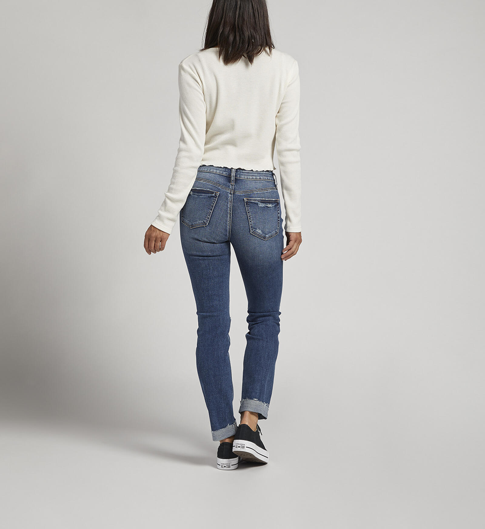 Buy Suki Mid Rise Slim Straight Leg Jeans for CAD 79.00 | Silver Jeans ...