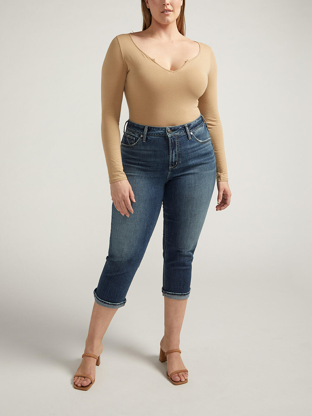 Avery High Rise Capris Plus Size image number 0