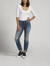Boyfriend Mid Rise Slim Leg Jeans image number 0