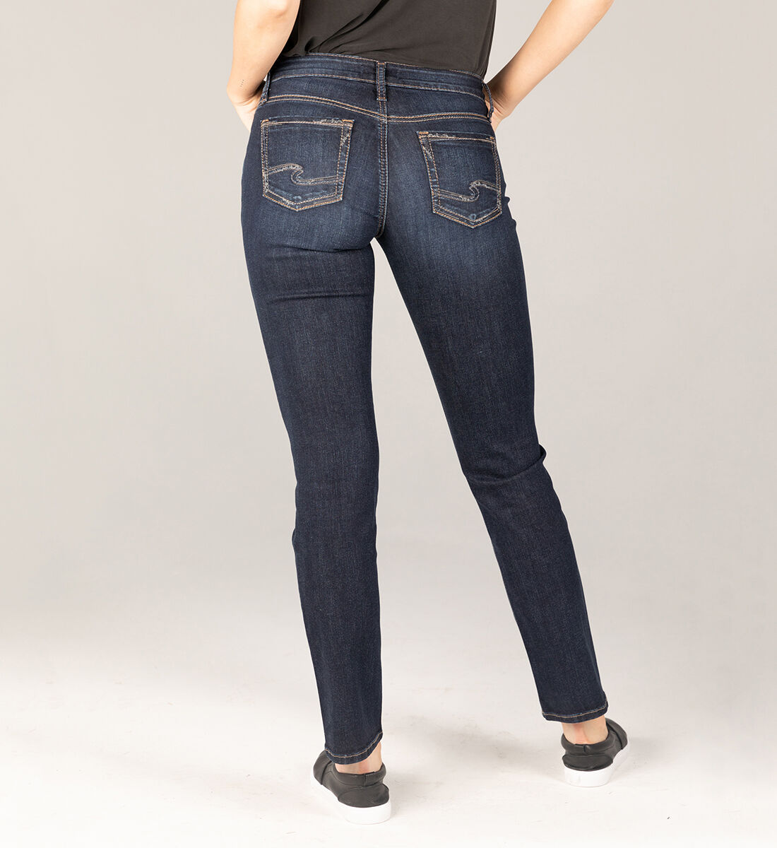 Buy Suki Mid Rise Straight Leg Jeans for CAD 57.00 Silver Jeans