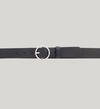 Womens Heavyweight Genuine Leather Belt With Circle Center Bar Buckle, , hi-res image number 1