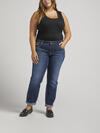 Boyfriend Mid Rise Slim Leg Jeans Plus Size image number 0