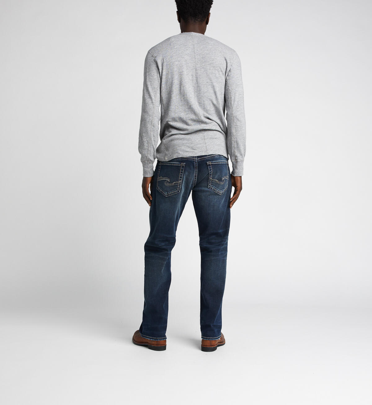 Gordie Loose Fit Straight Jeans, Indigo, hi-res image number 1