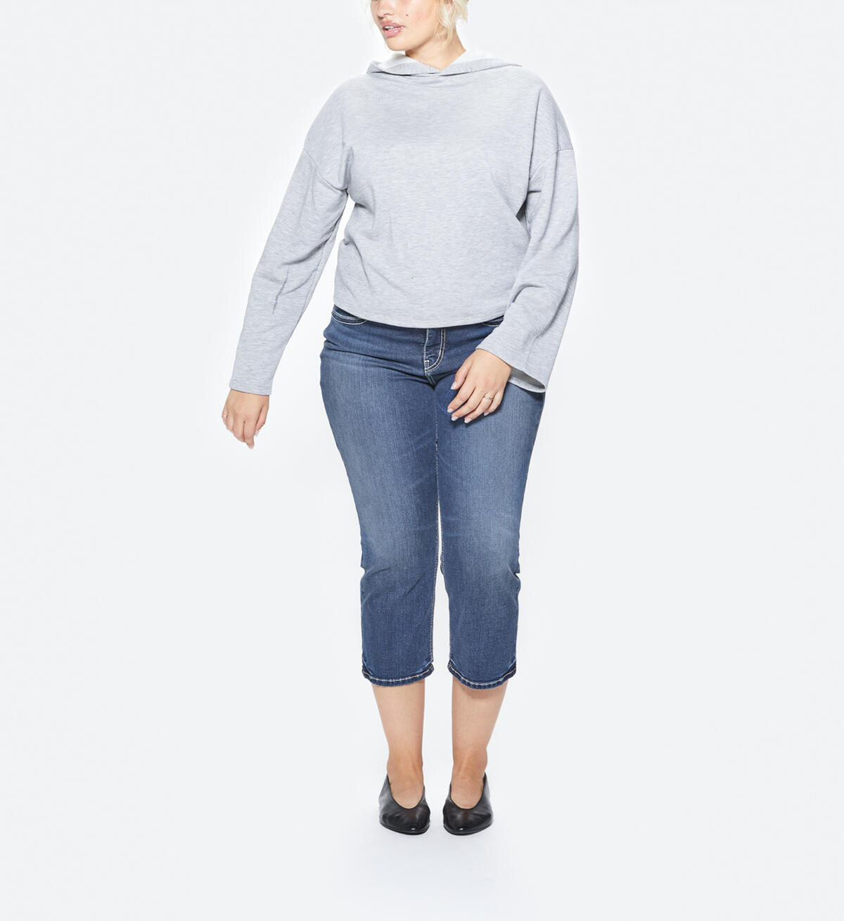 Suki Capri Dark Wash, , hi-res image number 2