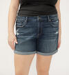 Boyfriend Mid Rise Luxe Stretch Shorts Plus Size, , hi-res image number 3