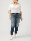 Boyfriend Mid Rise Slim Leg Luxe Stretch Jeans Plus Size image number 0