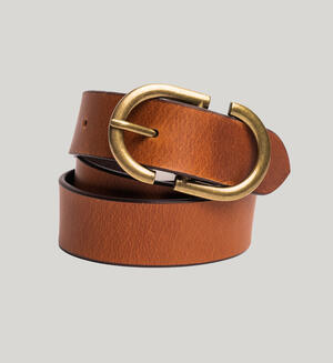 Womens Genuine Leather Belt With S Buckle
