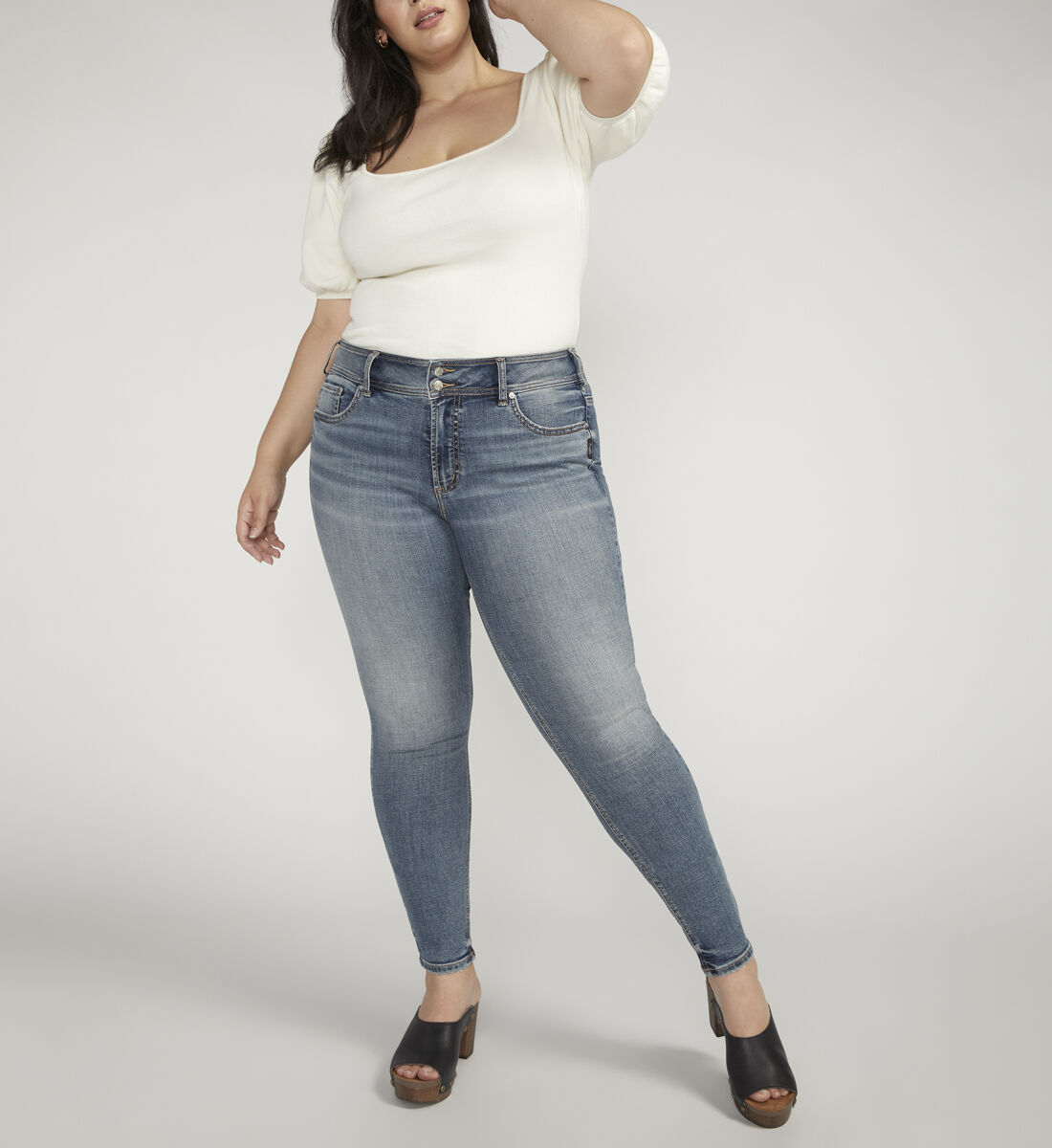 Skinny jean outfits outlet for plus size