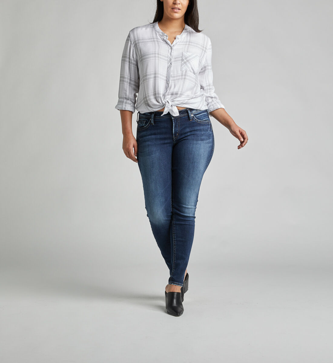 Skinny jean outfits outlet for plus size