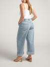Baggy Mid Rise Wide Leg Cropped Jeans Plus Size image number 1