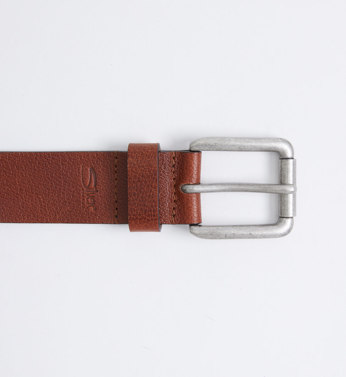 Mens brown leather on sale jeans belt