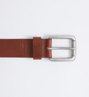Pebbled Leather Men's Belt