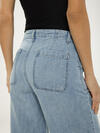 Wide Leg Knit Flex Jeans image number 3