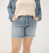 Boyfriend Mid Rise Shorts Plus Size, , hi-res image number 3