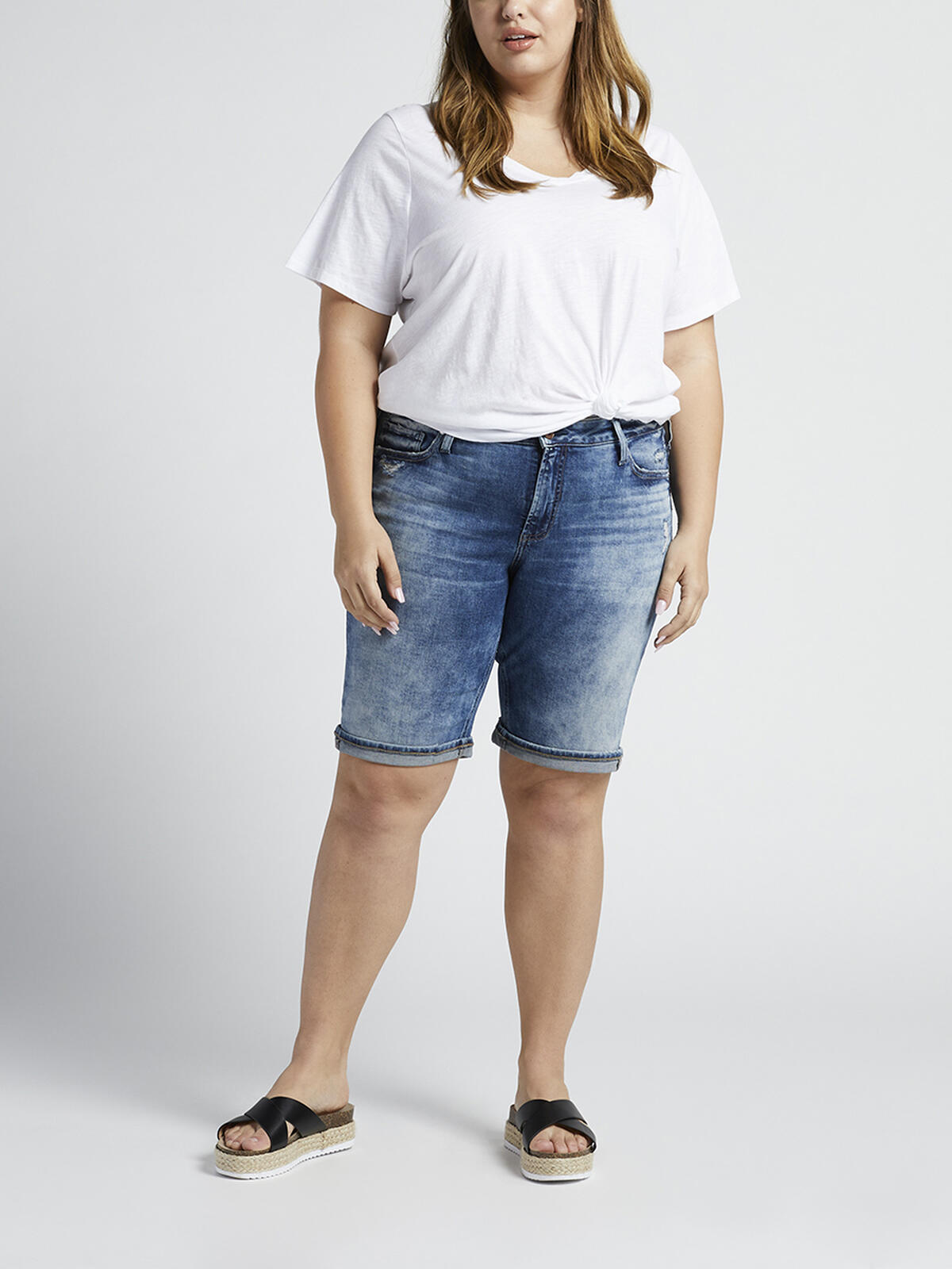 Elyse Mid Rise Bermuda Short Plus Size image number 0