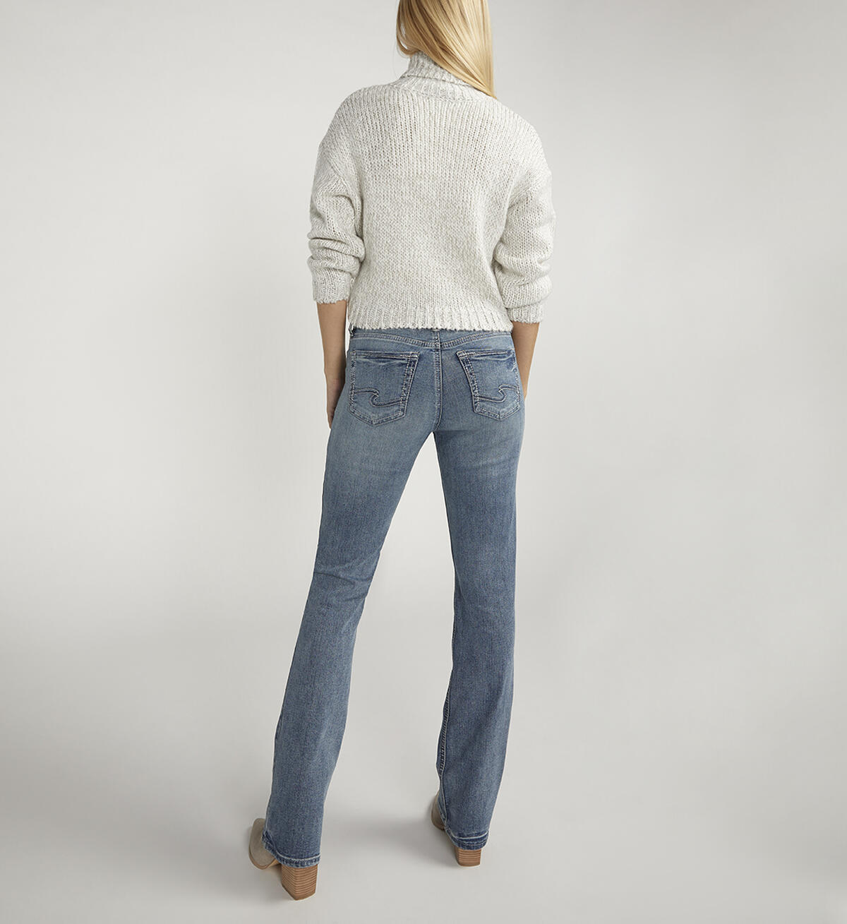 Suki Mid Rise Slim Bootcut Jeans, , hi-res image number 1