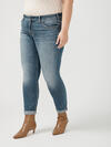 Girlfriend Mid Rise Skinny Luxe Stretch Jeans Plus Size image number 4