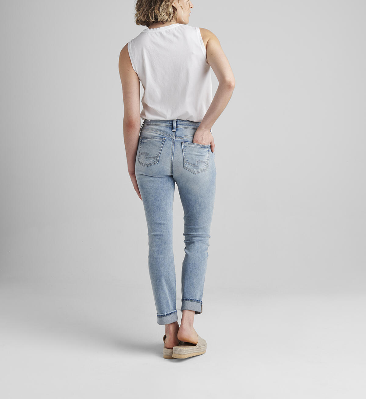 Elyse Mid Rise Straight Leg Jeans, , hi-res image number 1