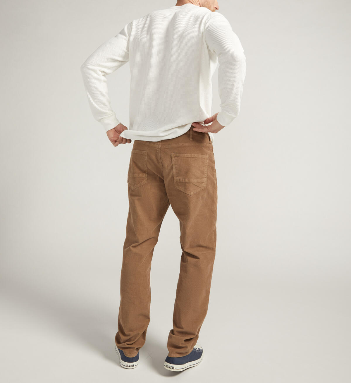 Eddie Classic Athletic Fit Tapered Leg Corduroy Pants, Khaki, hi-res image number 1