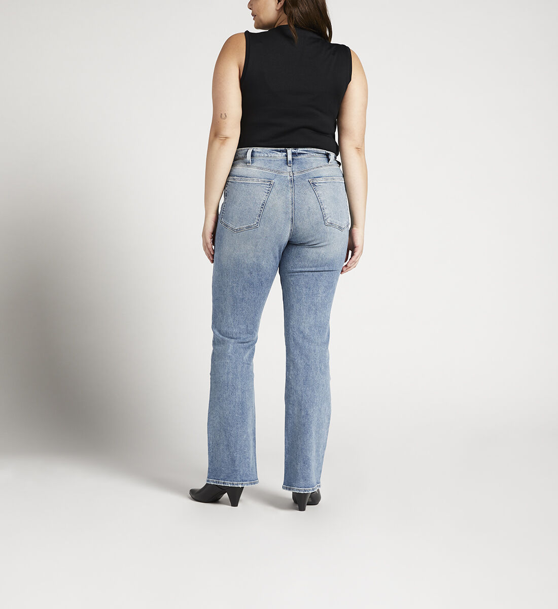High waisted bootcut sale jeans plus size