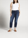 Boyfriend Mid Rise Slim Leg Jeans Plus Size image number 0